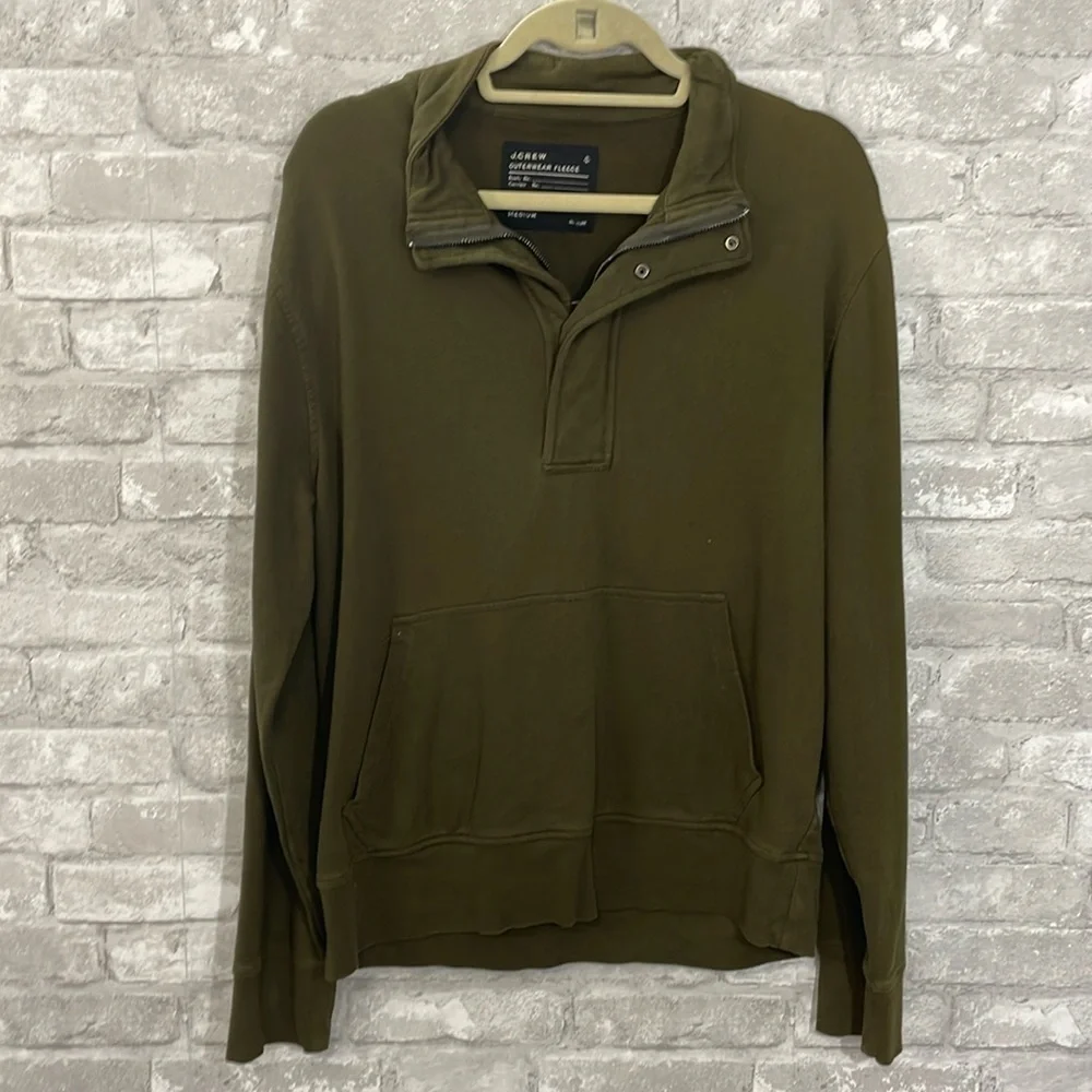 J.Crew Outerwear Fleece Pullover Half Zip/Snap